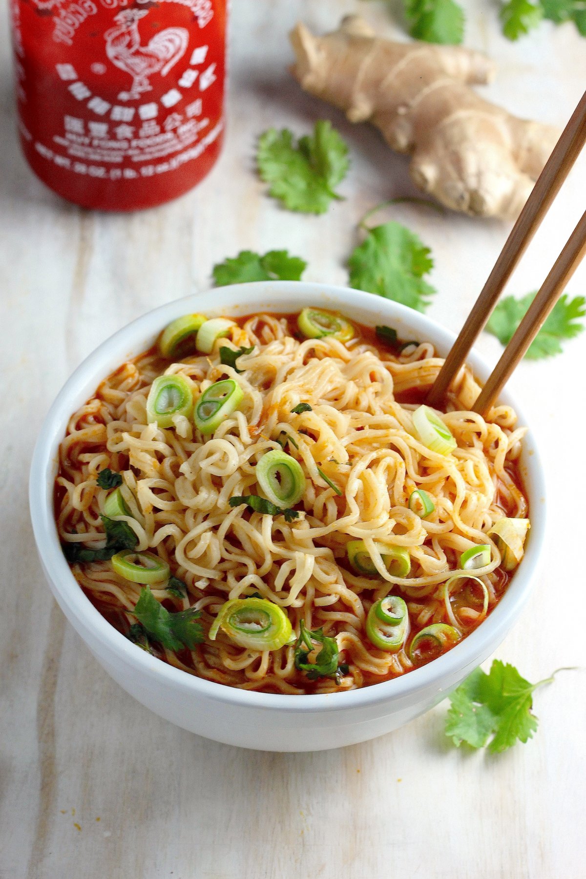 20-Minute Spicy Sriracha Ramen Noodle Soup | Baker By Nature | Bloglovin’