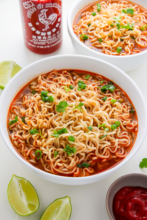 20 Minute Spicy Sriracha Ramen Noodle Soup Baker By Nature