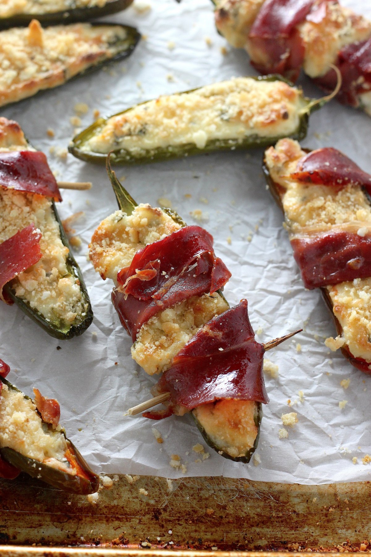 ProsciuttoWrapped Four Cheese Stuffed Jalapeños Baker By Nature Bloglovin’