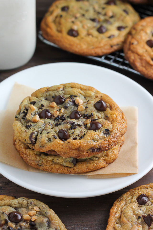 Espresso Toffee Chocolate Chip Cookies | Baker By Nature | Bloglovin’