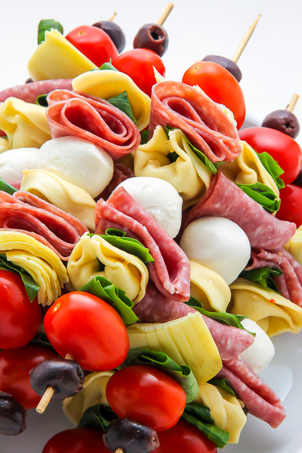 Antipasto Skewers - Baker by Nature