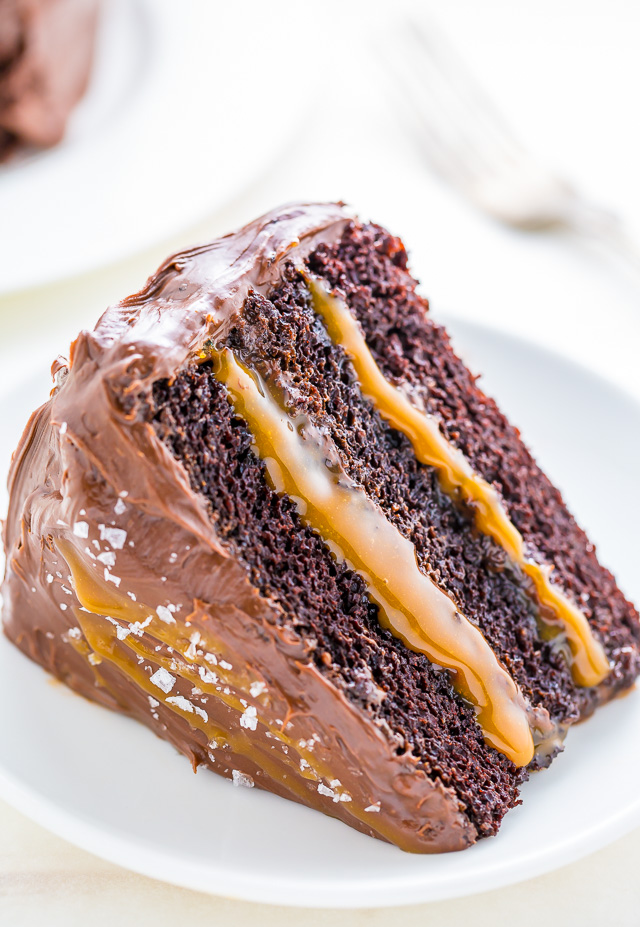 Salted Caramel Chocolate Cake - Baker by Nature