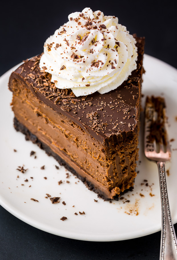 Chocolate Mascarpone Cheesecake - Baker by Nature