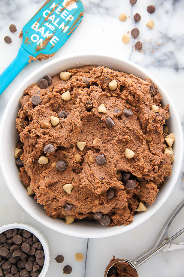 Double Chocolate Chip Butterscotch Cookies - Baker by Nature