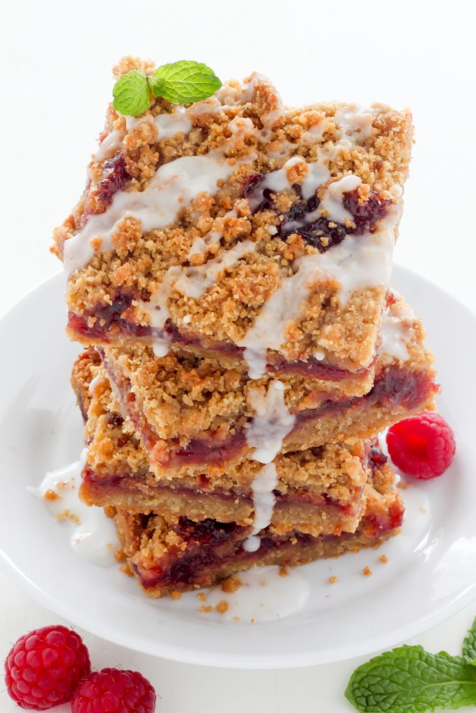 Raspberry Crumb Bars