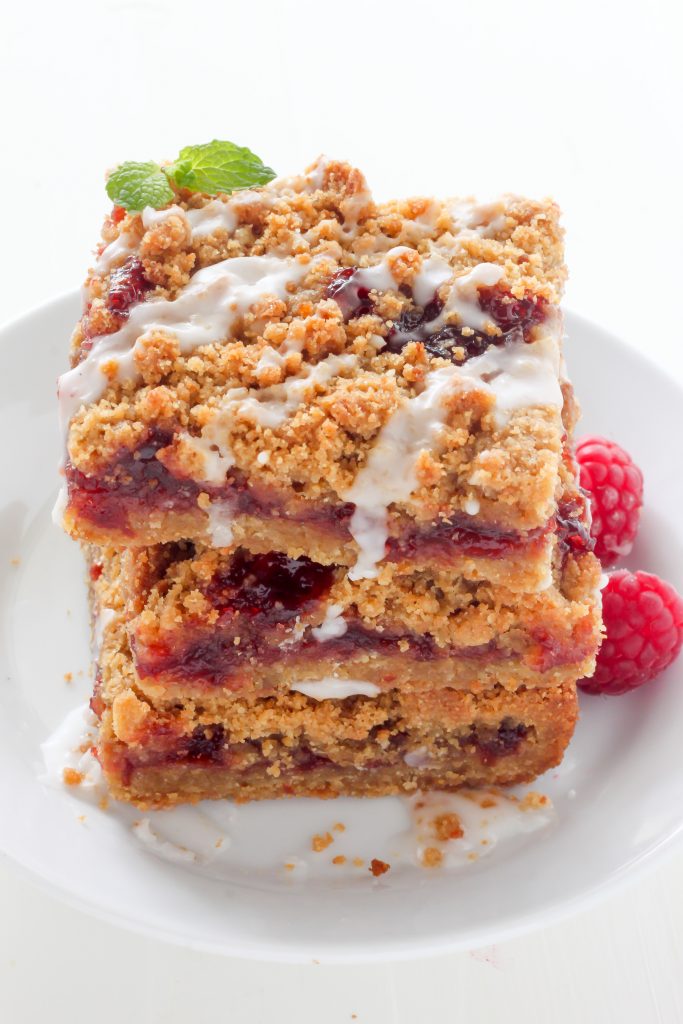 Raspberry Crumb Bars