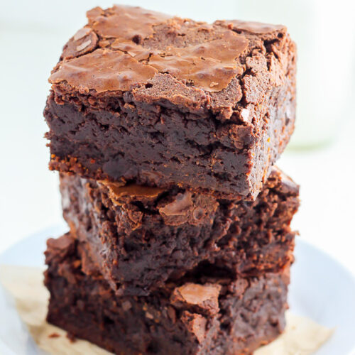 This is the recipe for the FAMOUS Baked Bakery brownies! Super thick, fudgy, and sure to win you over!