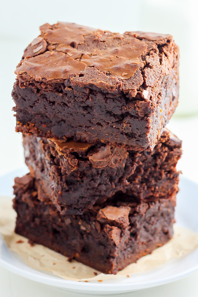 This is the recipe for the FAMOUS Baked Bakery brownies! Super thick, fudgy, and sure to win you over!