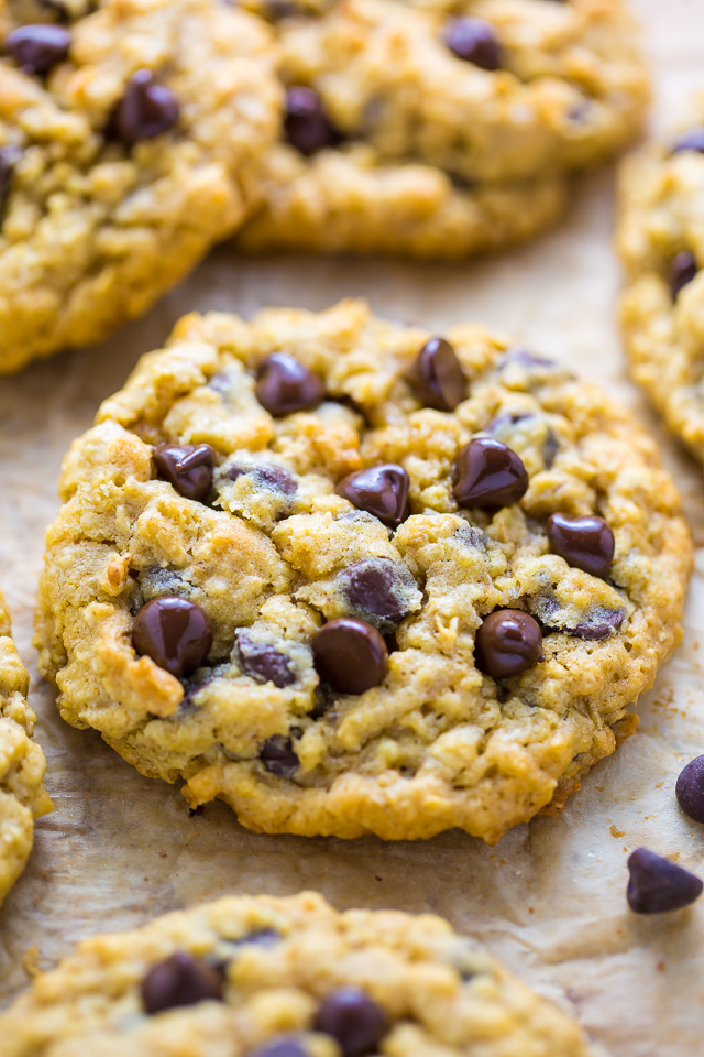 Image result for oatmeal chocolate chip cookies