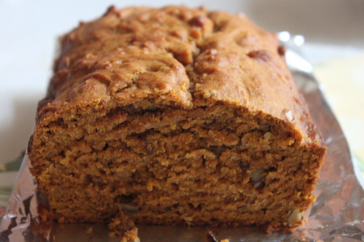 Spiced Pumpkin Bread with Walnuts Baker by Nature