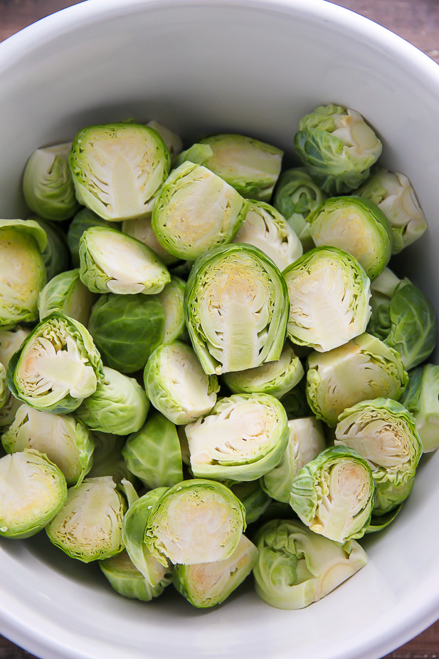 Crispy and flavorful Lemon Garlic Brussels Sprouts! Perfect side for dinner.