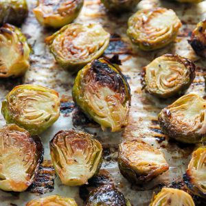 Crispy and flavorful Lemon Garlic Brussels Sprouts! Perfect side for dinner.