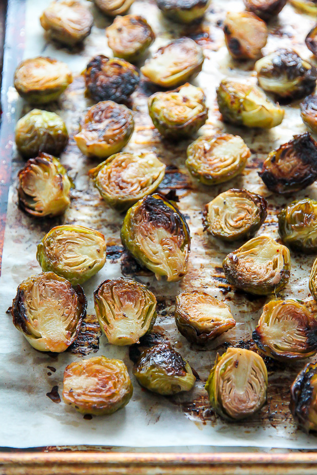 Crispy and flavorful Lemon Garlic Brussels Sprouts! Perfect side for dinner.