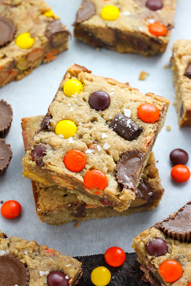 Loaded Peanut Butter Cookie Bars - simply incredible!