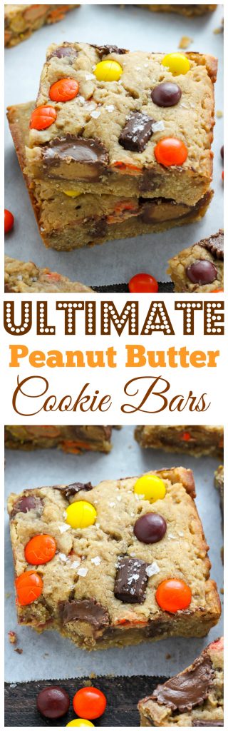 Loaded Peanut Butter Cookie Bars - simply incredible!