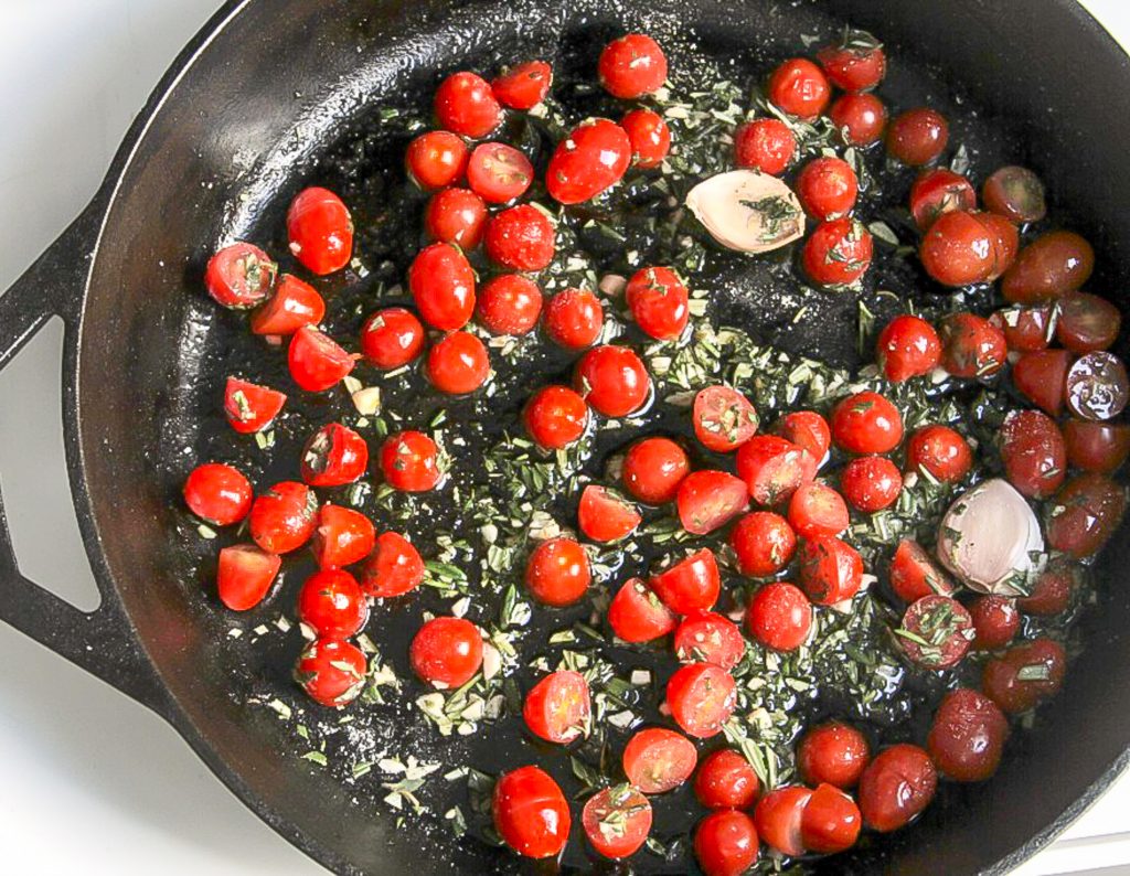 Cous Cous with Arugula and Roasted Tomatoes 