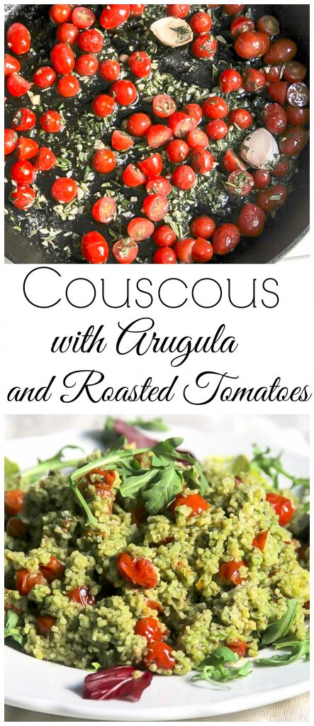 Cous Cous with Arugula and Roasted Tomatoes 