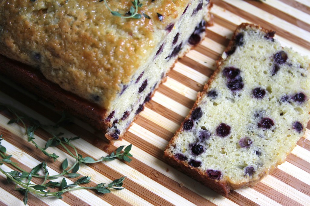 Lemon Blueberry & Thyme Pound Cake