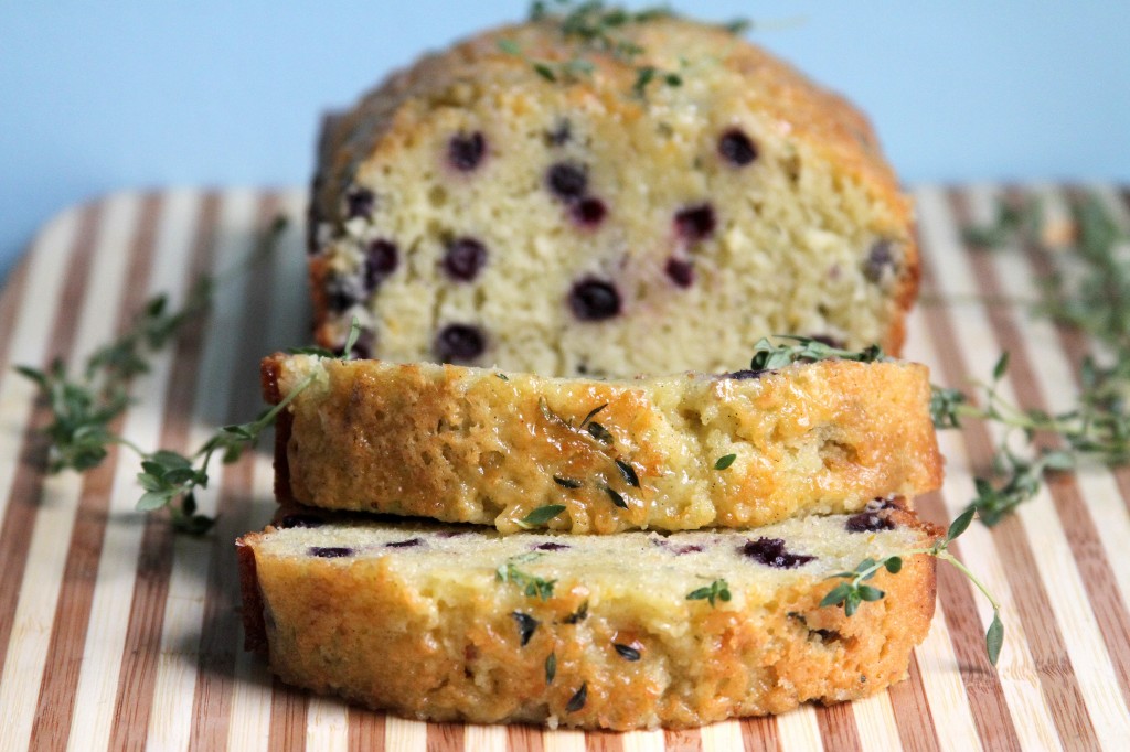 Lemon Blueberry & Thyme Olive Oil Pound Cake