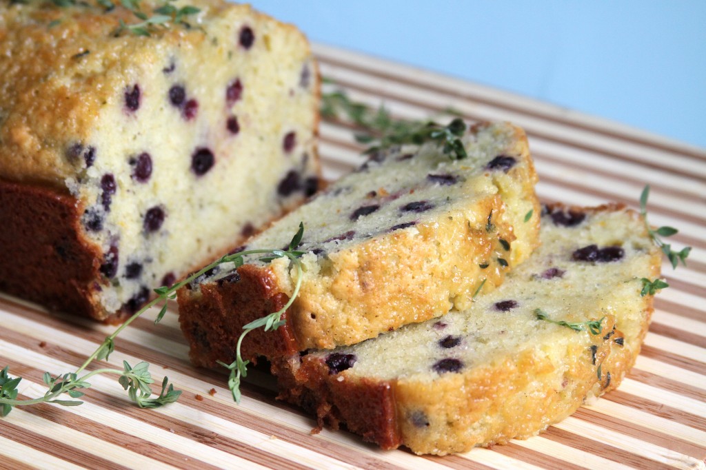 Lemon Blueberry & Thyme Olive Oil Pound Cake