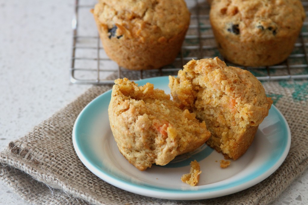 Vegan Carrot Cranberry Muffins 