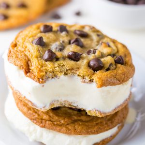 Homemade Chocolate Chip Ice Cream Sandwiches are a Summertime staple!