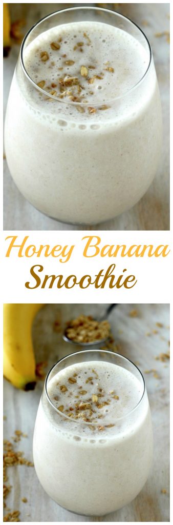 The BEST Honey and Banana Smoothie 
