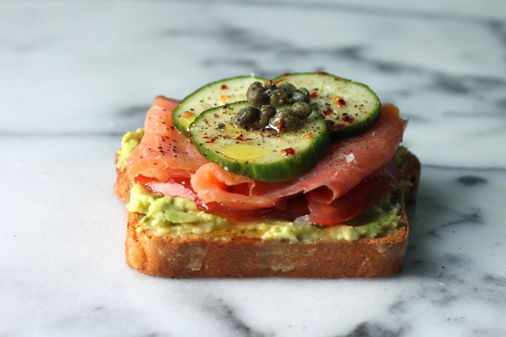 Smoked Salmon & Smashed Avocado Tartines