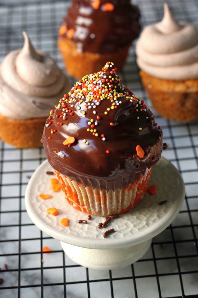 Pumpkin High Hat Cupcakes 