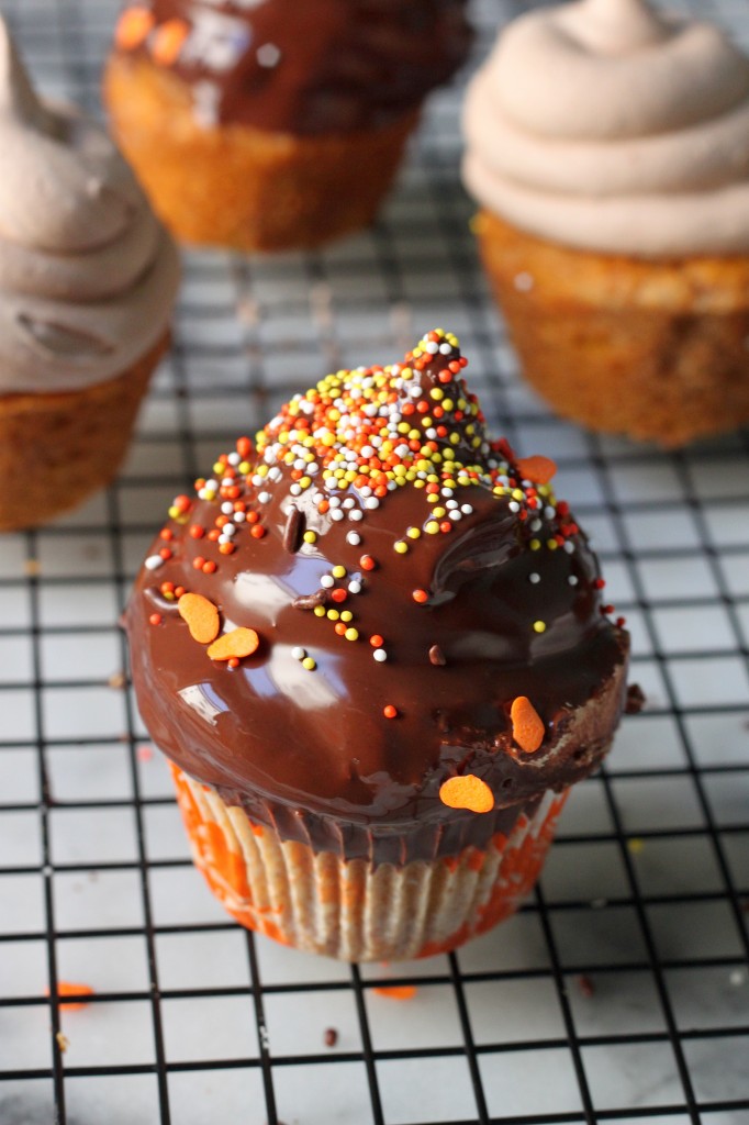 Pumpkin High Hat Cupcakes 