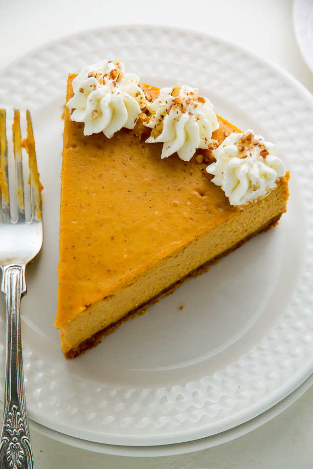 Pumpkin Ricotta Cheesecake with Brown Butter Crust and Grand Marnier Whipped Cream - we make this every Fall!!! So amazing.
