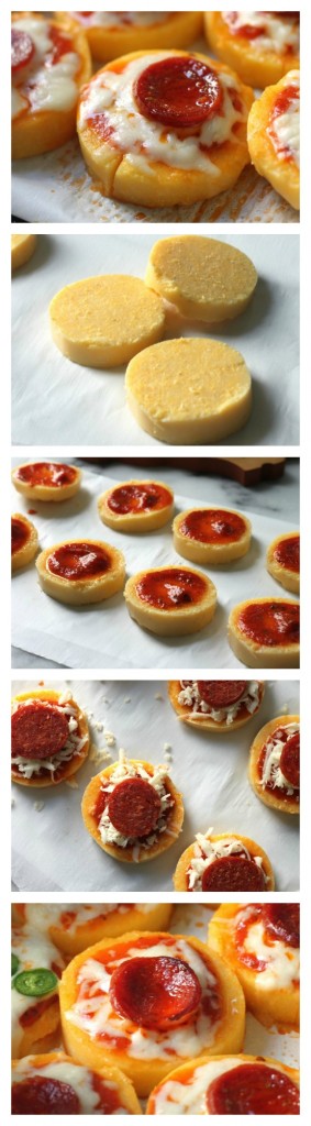 Polenta Pizza Bites - These easy, gluten free snacks are perfect for anyone who loves pizza! 