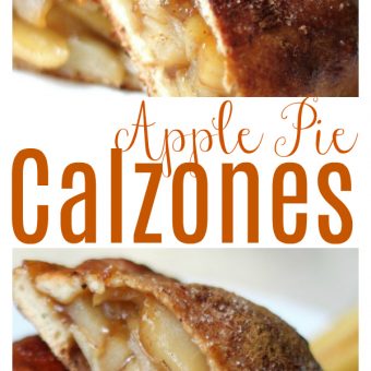 Apple Pie Calzones taste like apple pie, but without all of the work! Dough and filling can both be made in advance, making this an easy dessert! So good with vanilla ice cream!