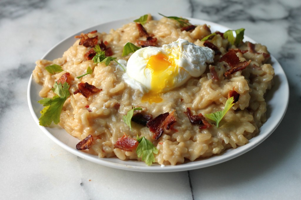 Beer & Bacon Breakfast Risotto 
