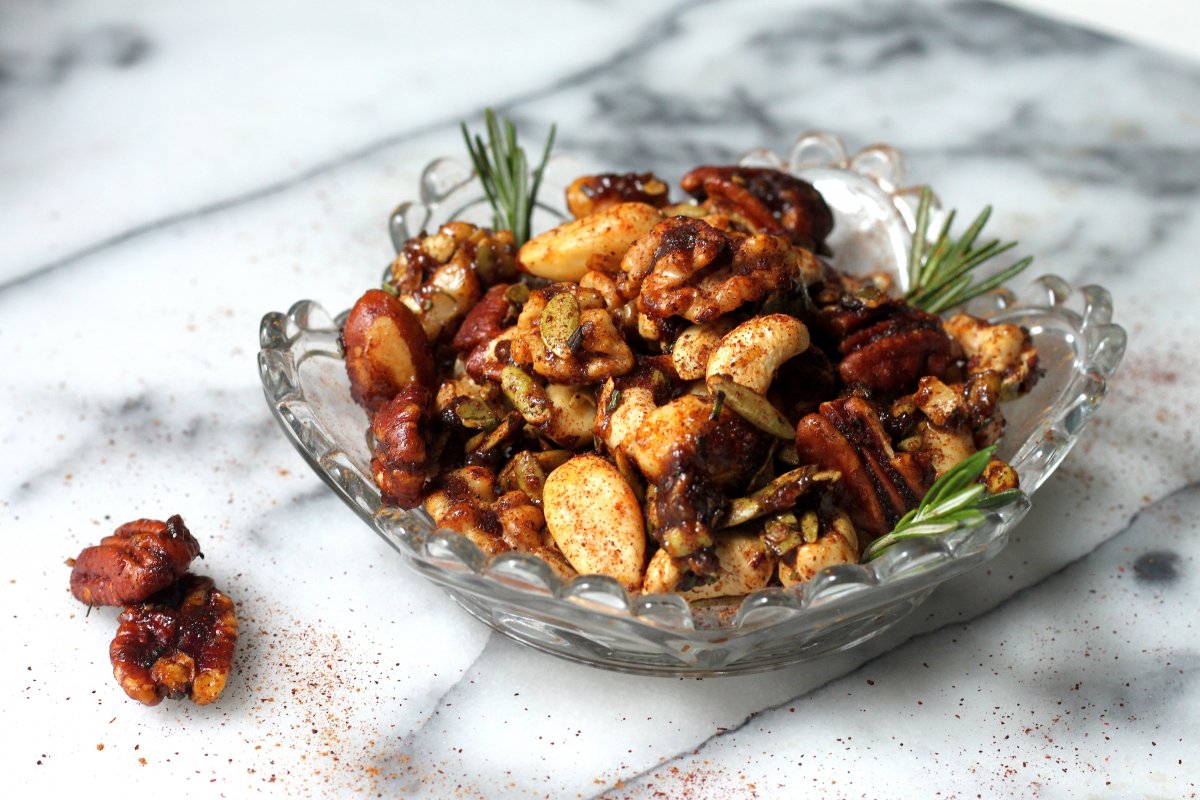 Sweet and Spicy Mixed Nuts Recipe — Bite Me More