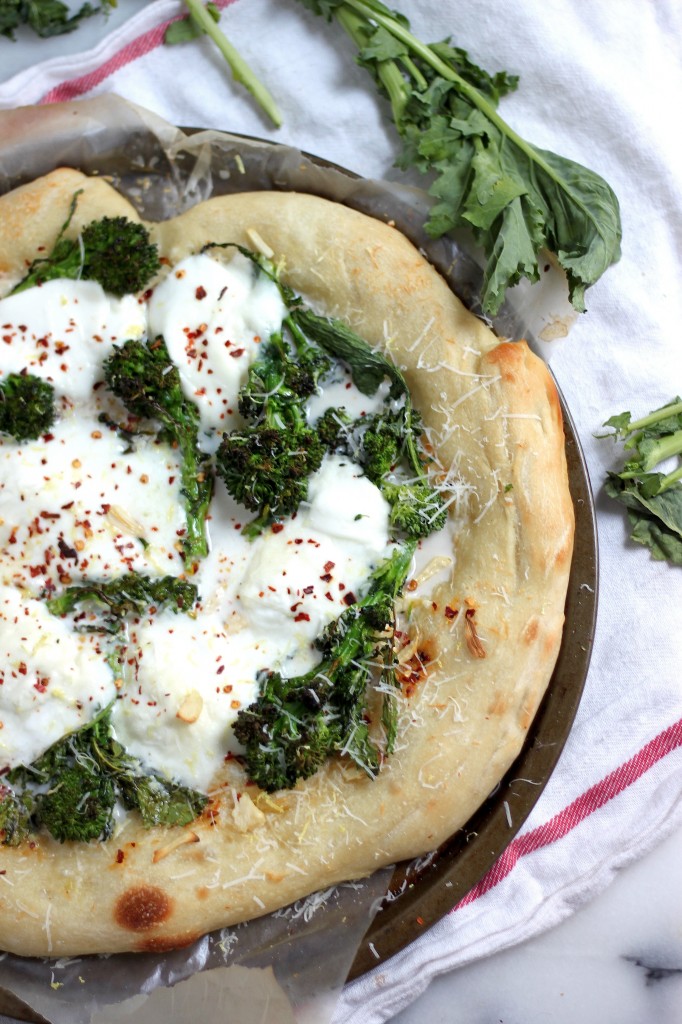 Broccoli Rabe & Burrata Pizza 