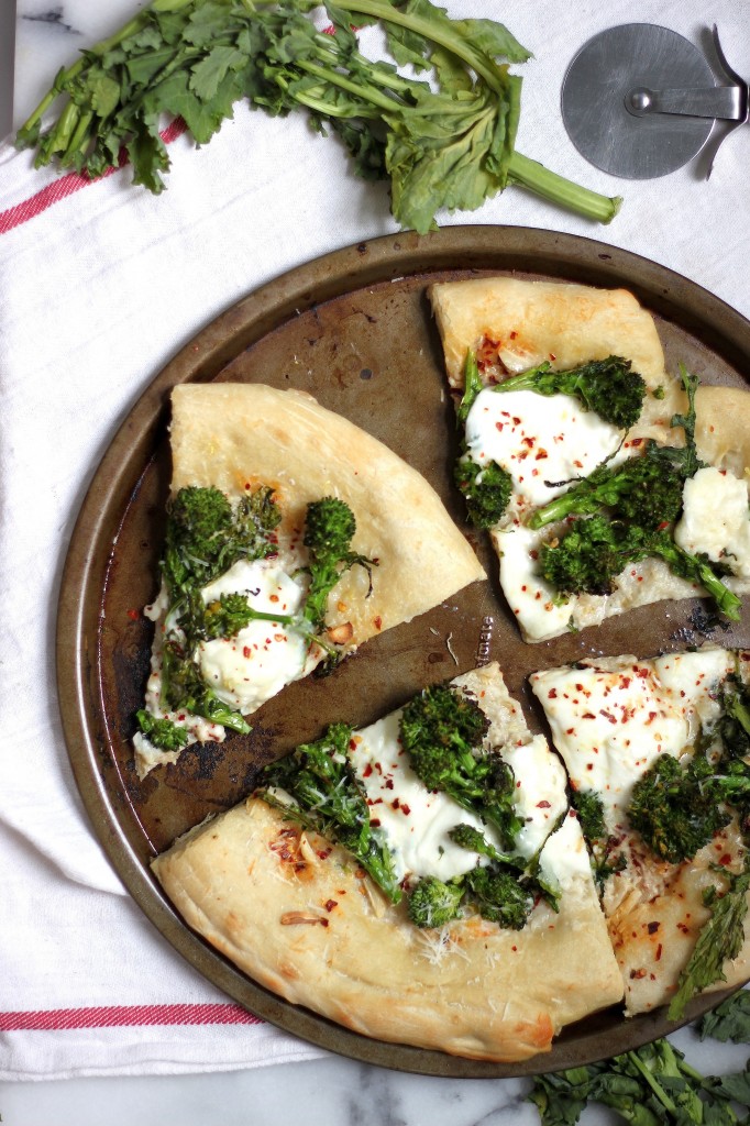 Broccoli Rabe & Burrata Pizza 