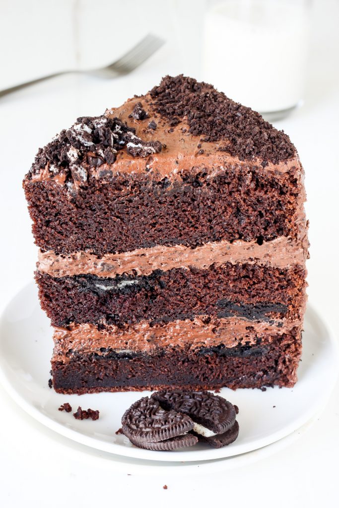 Triple Layer Chocolate Oreo Cake