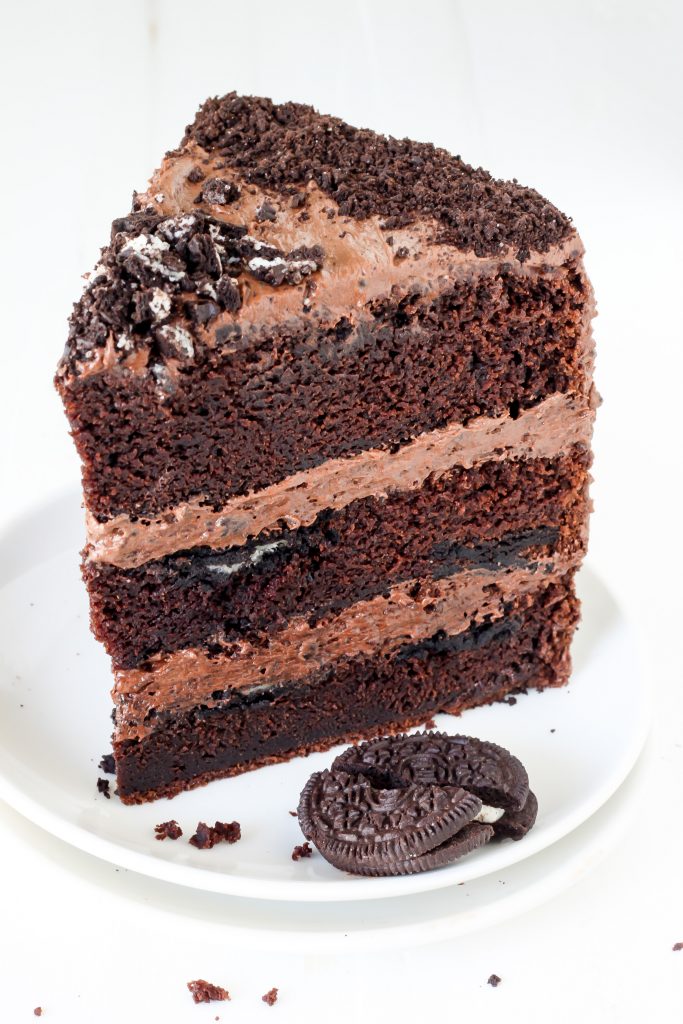 Triple Layer Chocolate Oreo Cake