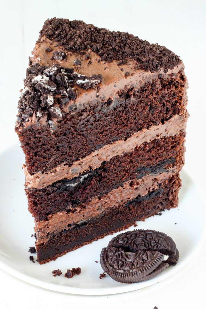 Triple Layer Chocolate Oreo Cake