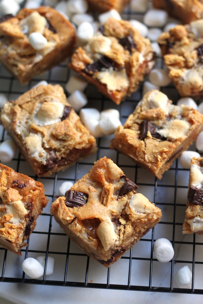 Double Decker S'mores Blondies 