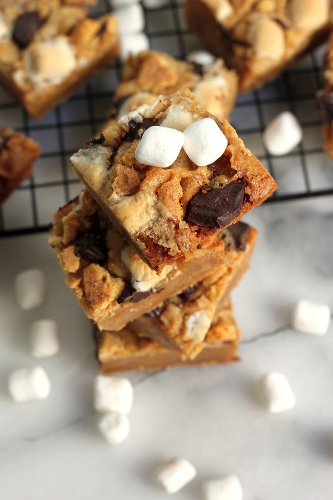 Double Decker S'mores Blondies 