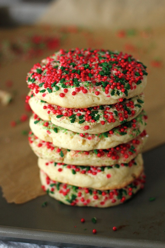 Holiday Confetti Cheesecake Cookies 