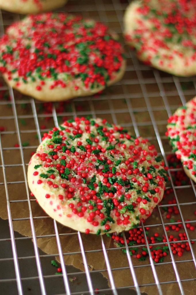 Holiday Confetti Cheesecake Cookies 