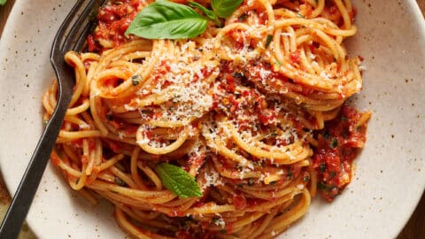 Simple Spaghetti Fra Diavolo - Baker by Nature