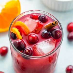 Treat yourself to a Cranberry Cinnamon Whiskey Sour this holiday season!