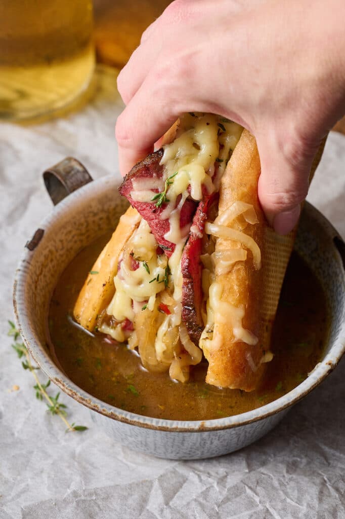 French Onion French Dip Sandwiches Baker By Nature