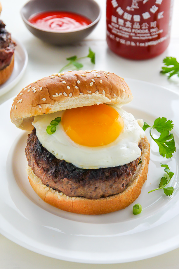 Sriracha and Cheddar "Jucy Lucy" Burgers make an exciting meal any night of the week!