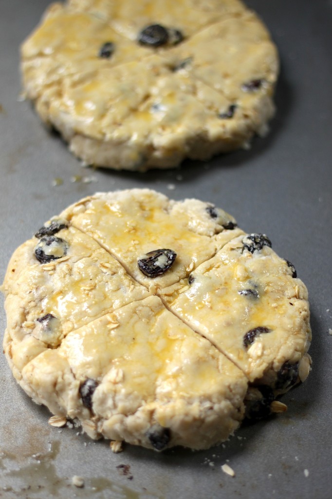 Irish Soda Bread Scones with Honey Cinnamon Butter