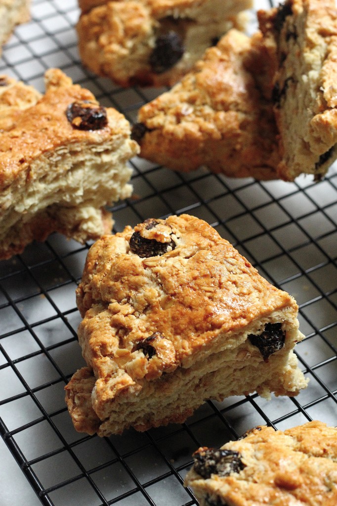 Irish Soda Bread Scones with Honey Cinnamon Butter